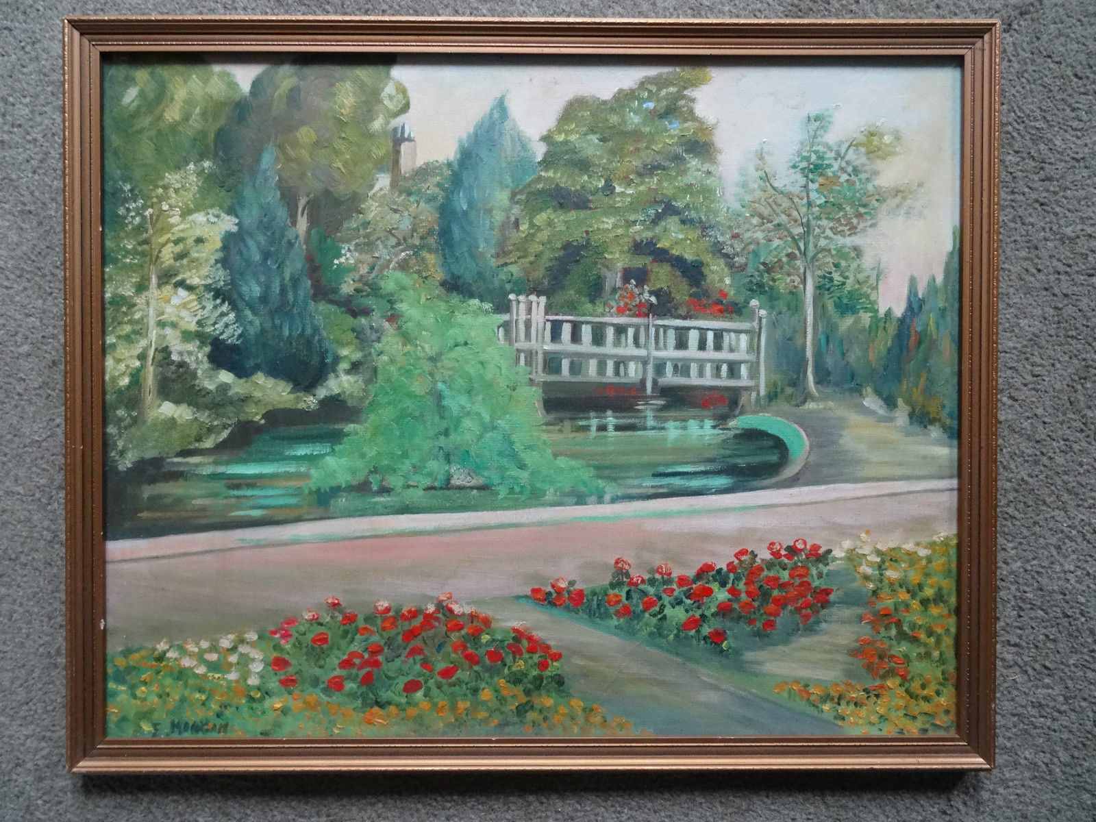 1600x1200 F Morgan - English Garden Painting