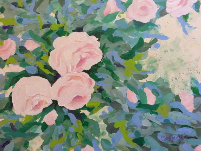 770x578 Saatchi Art English Garden Painting By Sabra Ellis - English Garden Painting