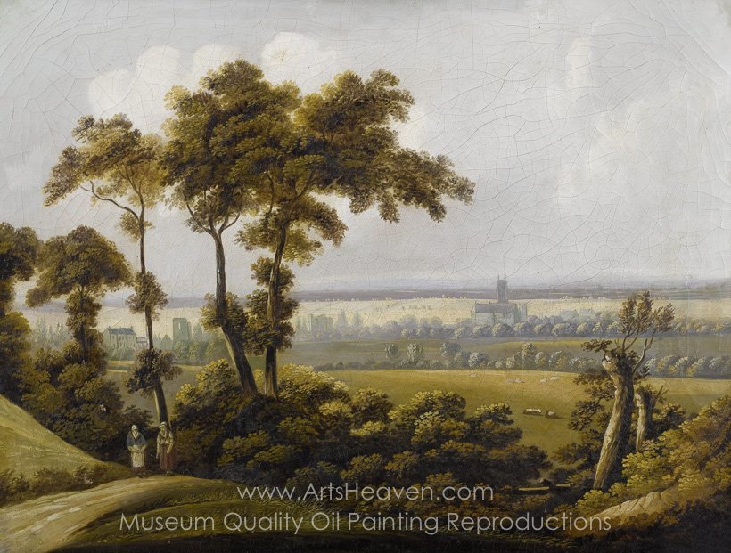 820x621 Reproduction Painting Thomas Gainsborough Wide English Landscape - English Landscape Painting