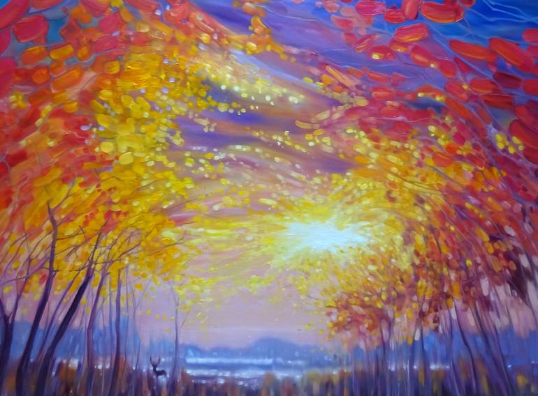 770x568 Saatchi Art November Stirs - English Landscape Painting