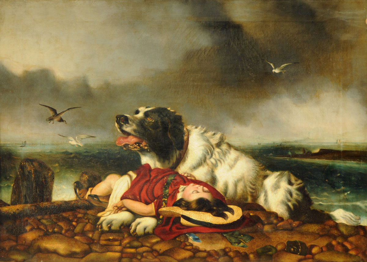 1200x856 19th Century English School, Oil Painting On Canvas, Newfoundland - English Painting