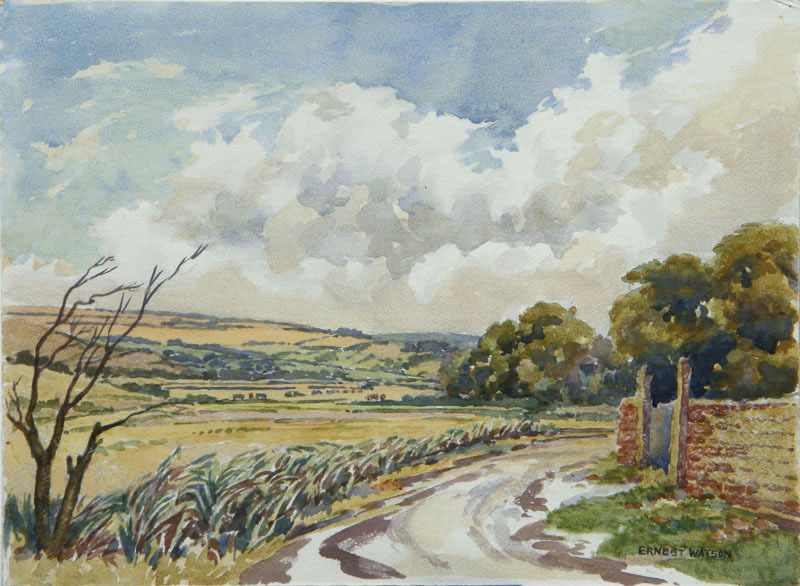 800x586 English Pastoral) By Ernest William Watson Annex Galleries Fine - English Pastoral Painting