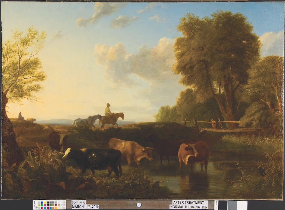 1000x739 Oh, That Blue Sky - English Pastoral Painting