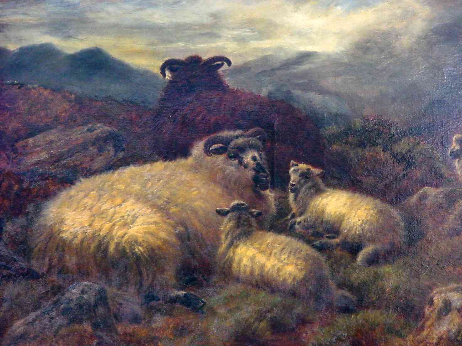 1472x1104 Richard Watson (1840 1921) Pastoral Landscape Painting - English Pastoral Painting