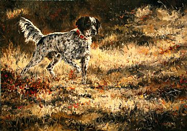 366x256 English Setter - English Setter Painting