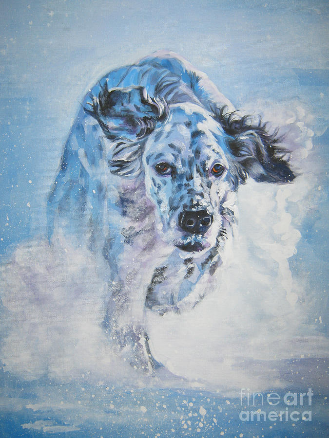 675x900 English Setter Painting By Lee Ann Shepard - English Setter Painting