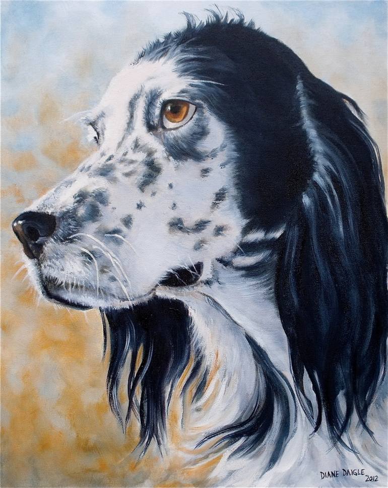 English Setter Painting at PaintingValley.com | Explore collection of ...