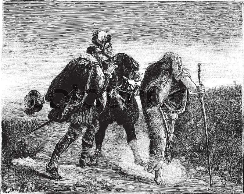 800x637 The Wandering Jew, Painting By Gaston Melingue - Engraving Painting