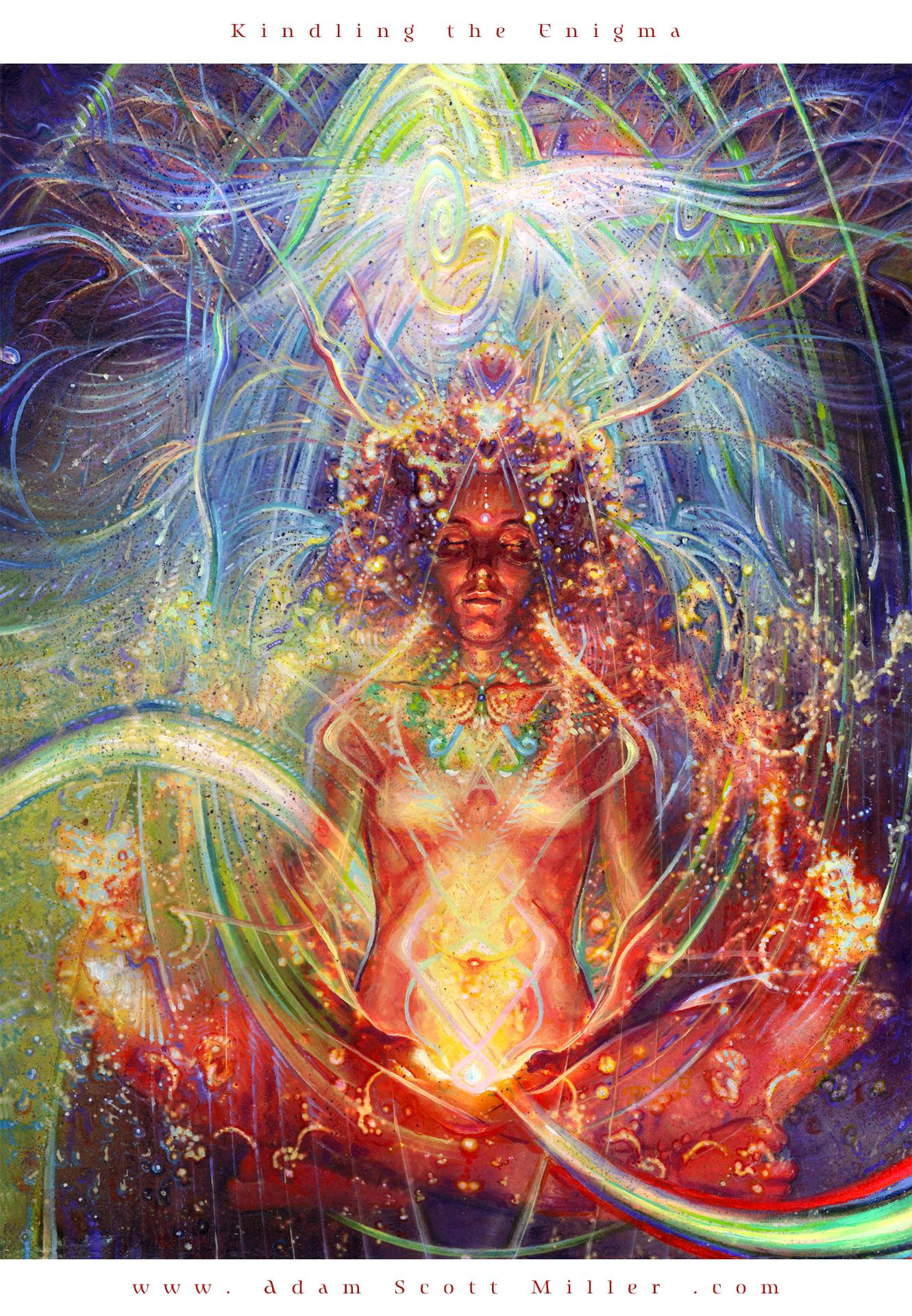 1331x1920 Kindling The Enigma - Enigma Painting