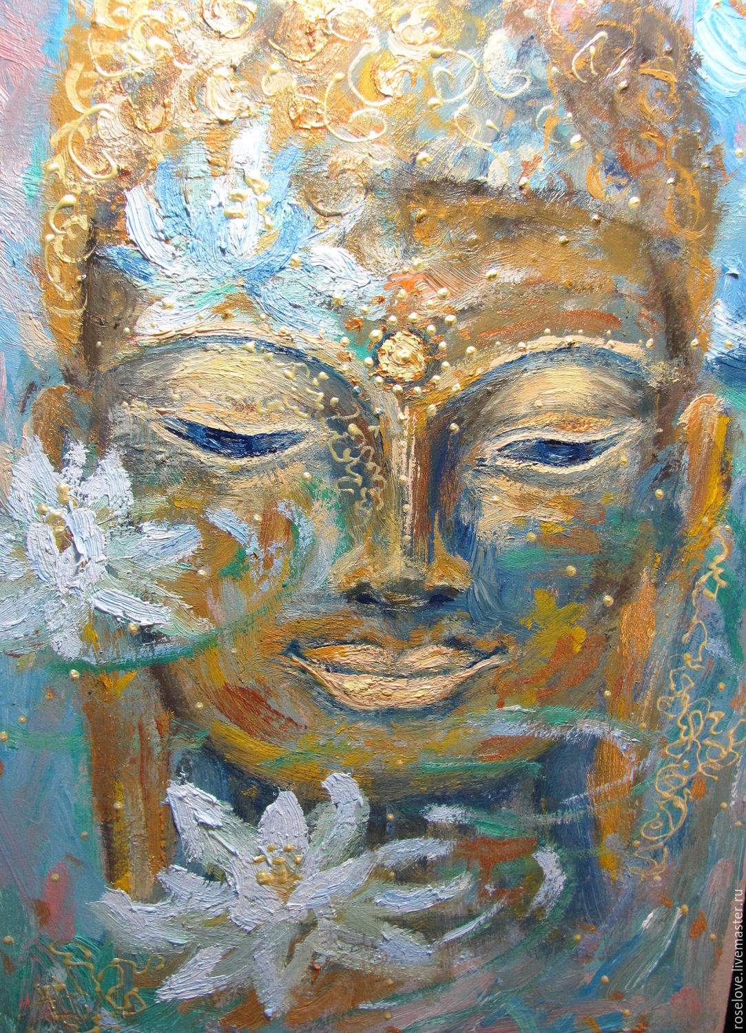 1083x1500 Oil Painting Enlightenment Of The World Buddha Shop Online - Enlightenment Painting