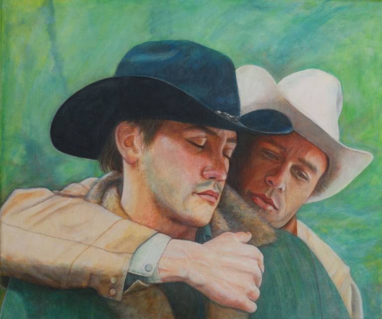 770x642 Saatchi Art Tribute To Ennis Painting By Loic Le Phoque Fringant - Ennis Painting