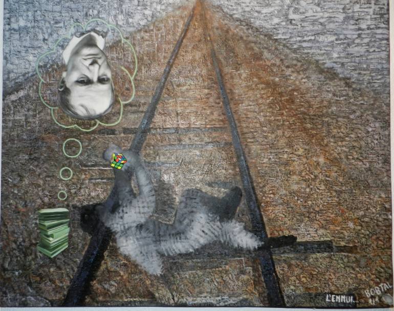 770x608 Saatchi Art L'Ennui Painting By Bob Tal - Ennui Painting