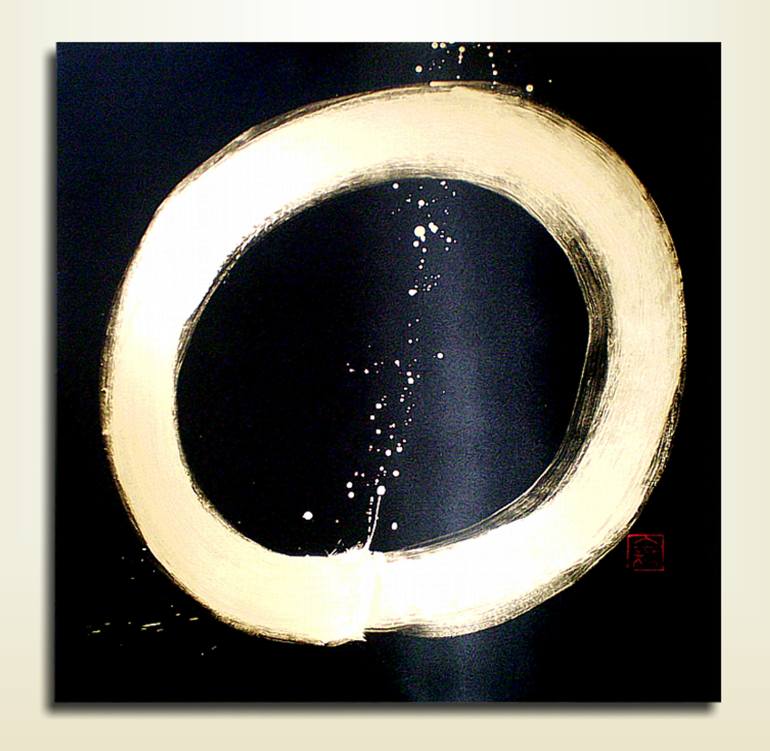 770x751 Saatchi Art Enso Painting By Oto Mi - Enso Painting