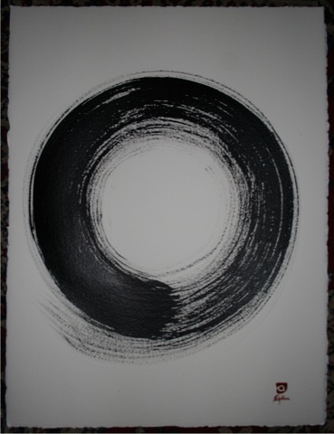 369x480 Sweetcake Enso Painted Rice Cakes And The Absolute - Enso Painting