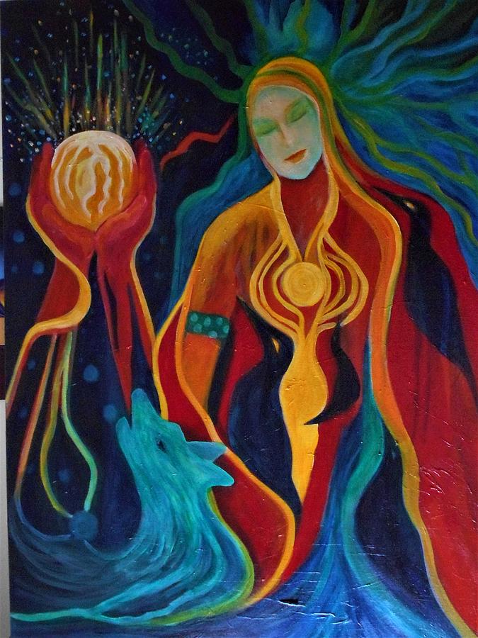 675x900 Enlightenment Painting By Carolyn Legrand - Entrance To Enlightenment Painting