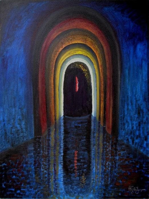 523x700 Lord Shiva Path To Enlightenment (Aijaz Qaisar) - Entrance To Enlightenment Painting
