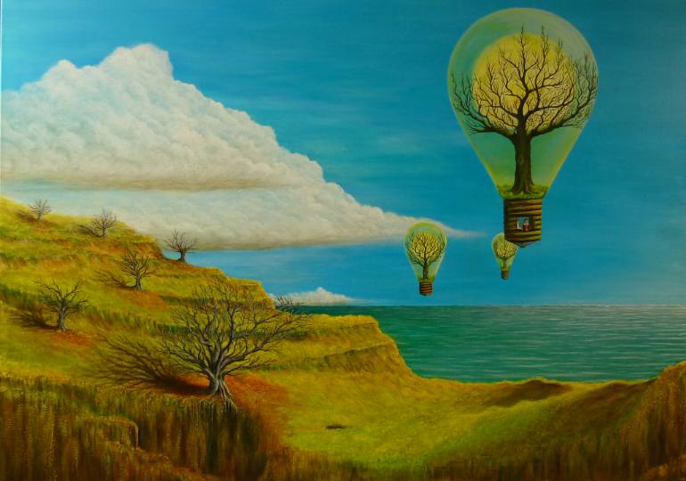 770x540 Saatchi Art Enlightenment Painting By Ingo Ostersehlte - Entrance To Enlightenment Painting