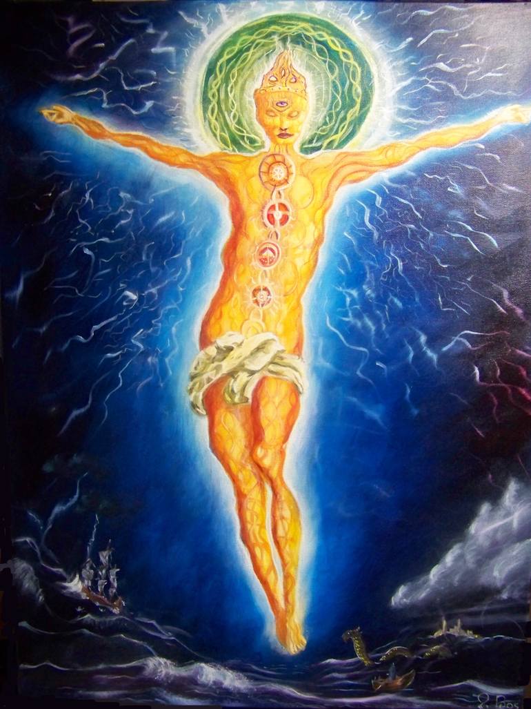 770x1027 Saatchi Art Enlightenment Painting By Sander Bos - Entrance To Enlightenment Painting