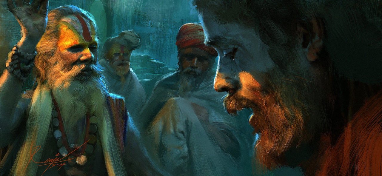 1280x590 Spiritual Enlightenment 2 By Renjuart - Entrance To Enlightenment Painting