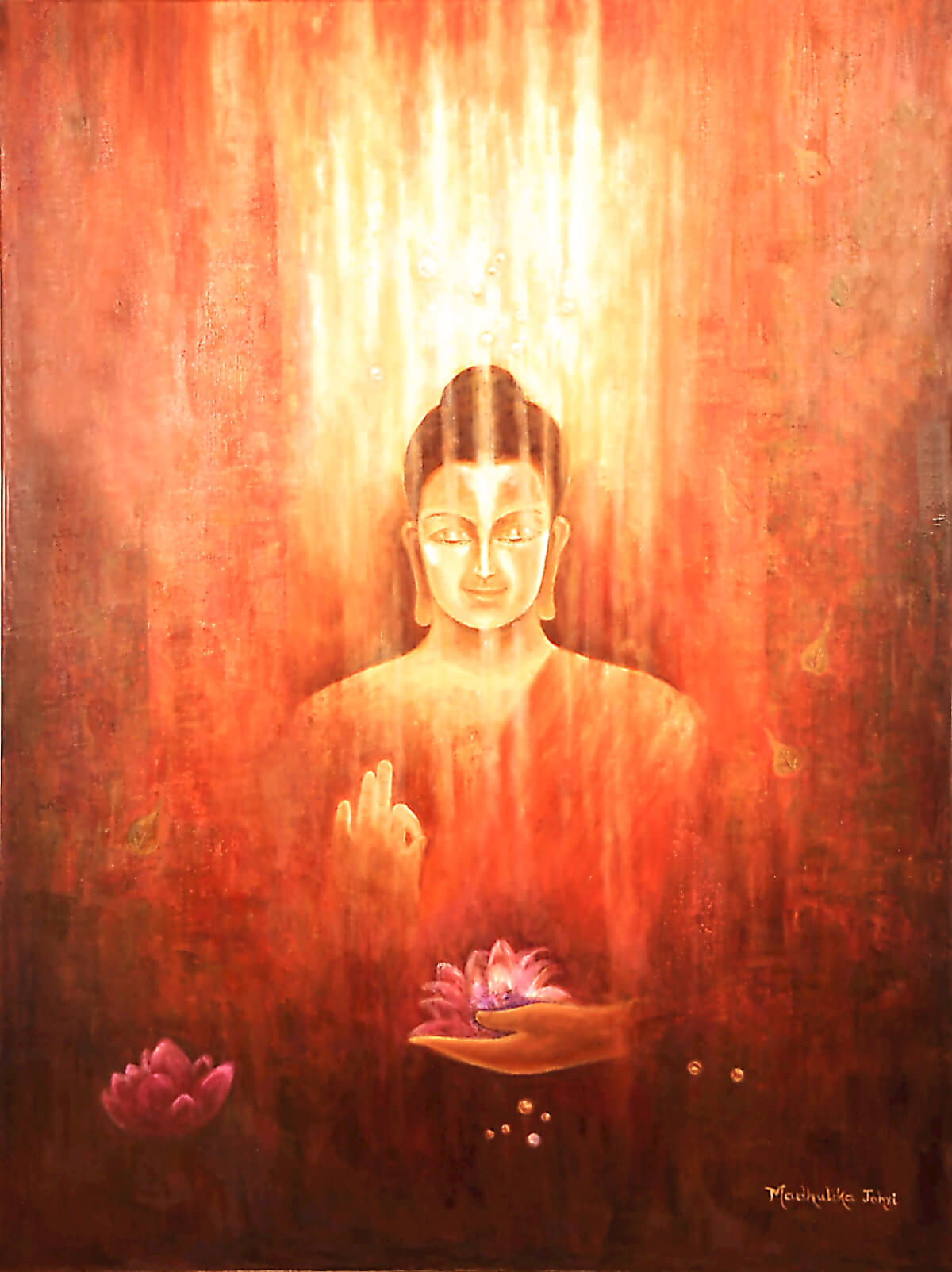 1200x1603 Enlightenment (2015) By Madhulika Johri - Entrance To Enlightenment Painting