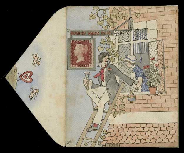 626x522 Hand Illustrated And Later Printed Envelopes 1875(C.) Unposted - Envelope Painting