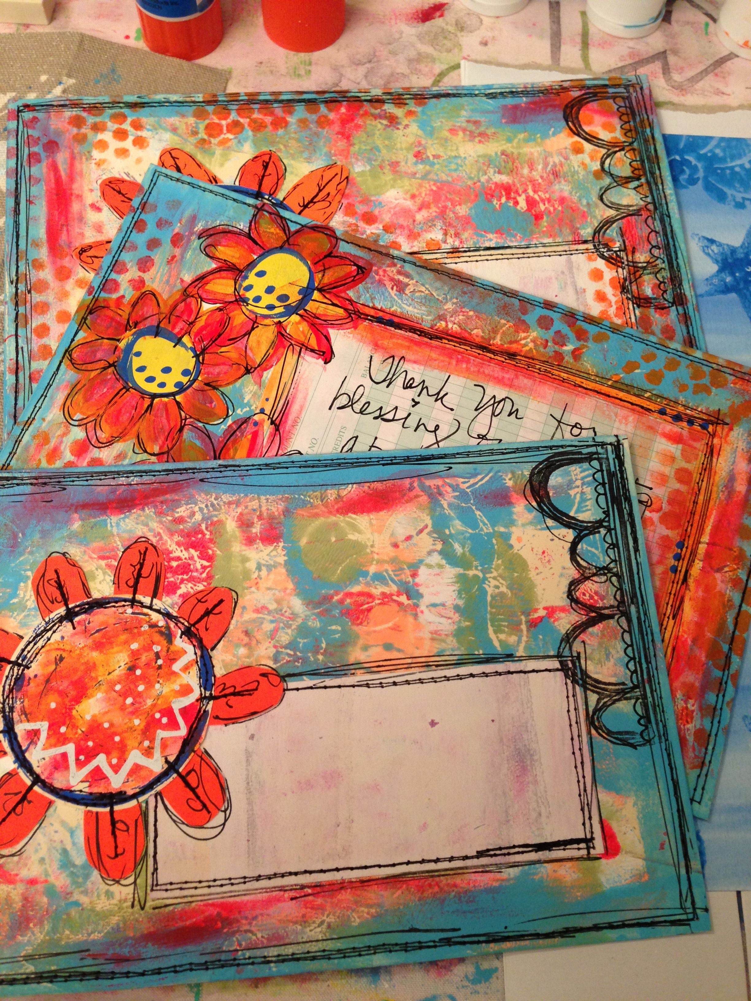 2448x3264 Painted Envelopes Mail Art Monday Too Pretty To Put Into - Envelope Painting