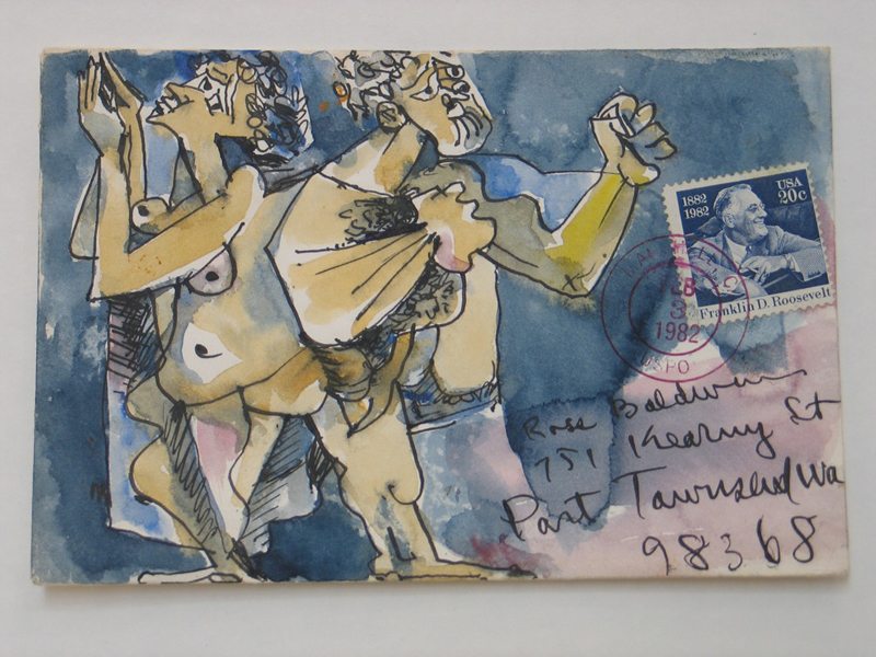 800x600 Clayton Lewis' Hand Painted Envelopes Prompt Smiles - Envelope Painting