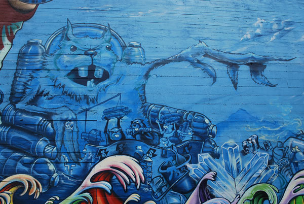 600x402 Expressive Oakland Mural Tackles Water Conservation Issue - Environmental Issues Painting