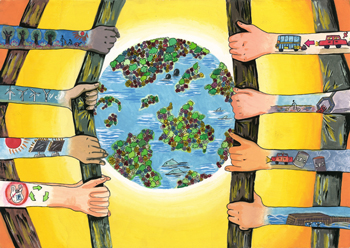 350x248 International Children's Painting Competition - Environmental Issues Painting