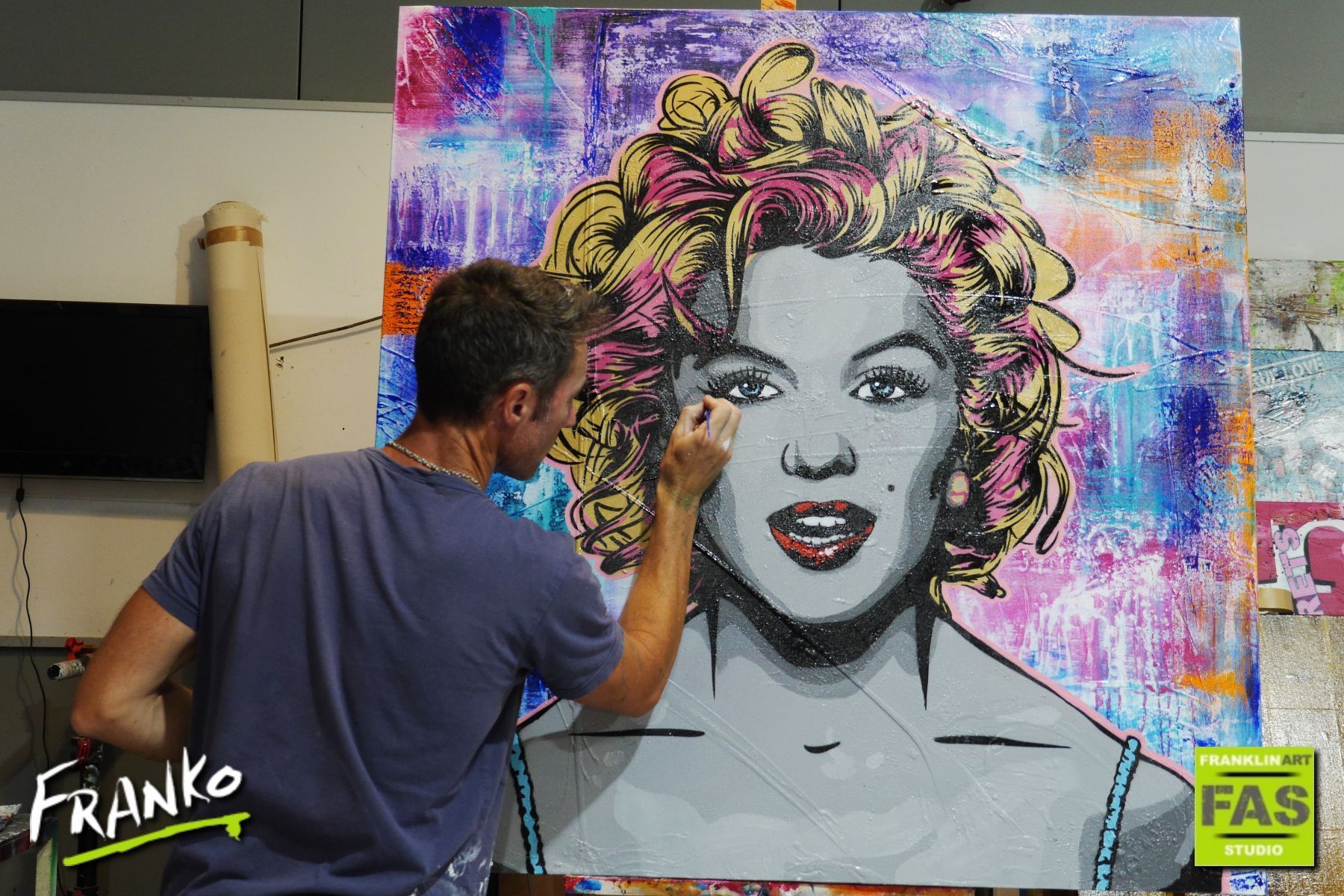 1800x1200 Marilyn Envy 120cm X 120cm Marilyn Monroe Grunge Base! - Envy Painting