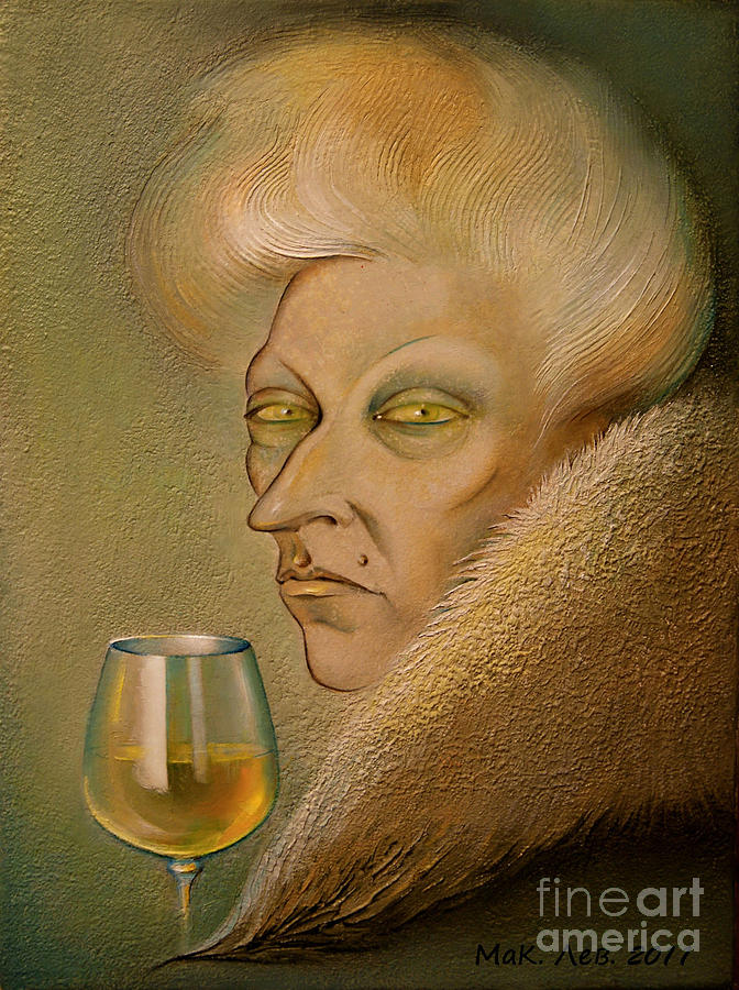 672x900 The White Dry. Black Envy Has Yellow Eyes Painting By Elena - Envy Painting