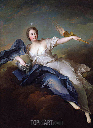 326x450 Portrait Of Marie Anne De Mailly Nesle Marquise Of La Tournelle As - Eos Painting