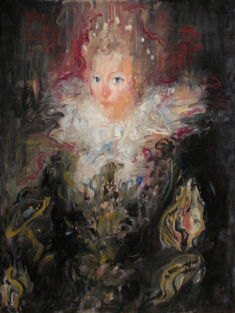 770x1027 Saatchi Art Anne Of Austria Painting By Ilir Pojani - Eos Painting