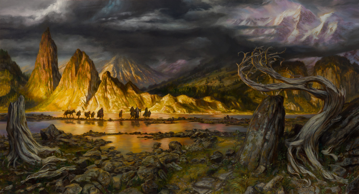 1500x811 Epic Painting The Fellowship Of The Ring Muddy Colors - Epic Painting