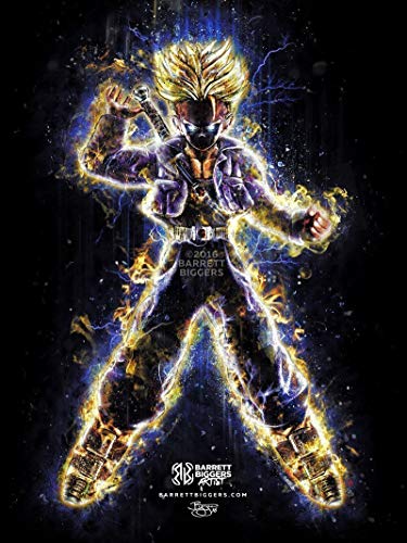 375x500 Anime Inspired Dbz Future Trunks Epic Painting Design - Epic Painting