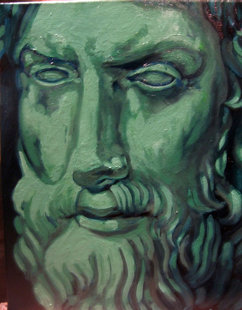 789x1013 Epicurus Portrait (In Progress) By Alkaline Sketch - Epicurus Painting