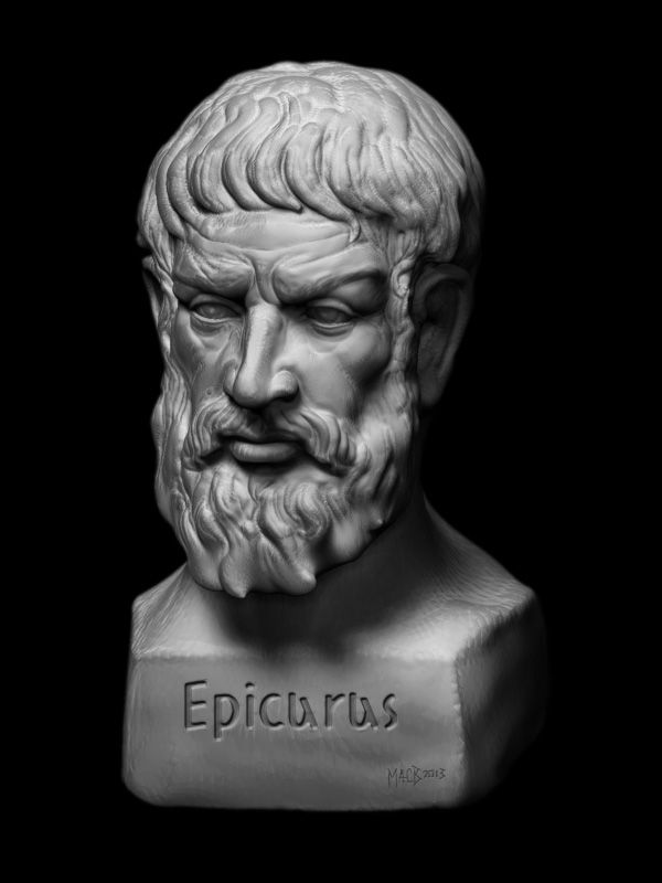600x800 Epicurus Wip , Sculpted With Sculptris, Rendered In Zbrush - Epicurus Painting