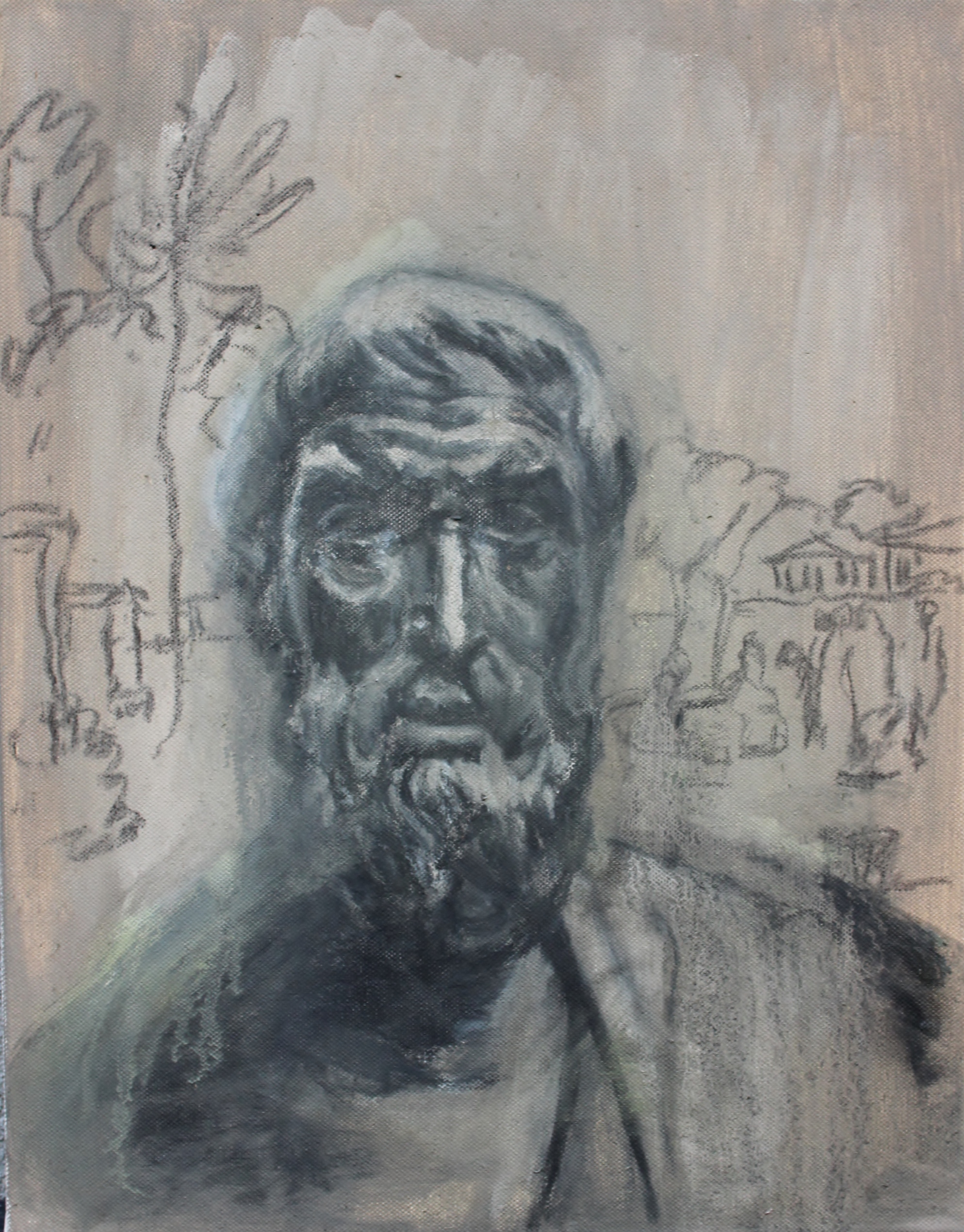 1987x2540 Epicurus In The Garden Peter Robinson Artist - Epicurus Painting