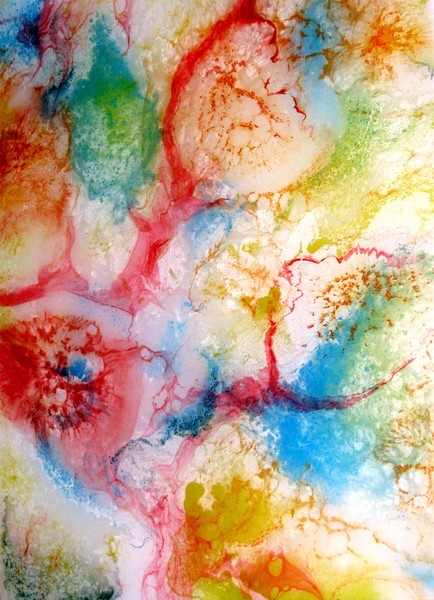 434x600 Oils And Epoxy Resin Art Abstract By Tara Baden - Epoxy Resin Painting