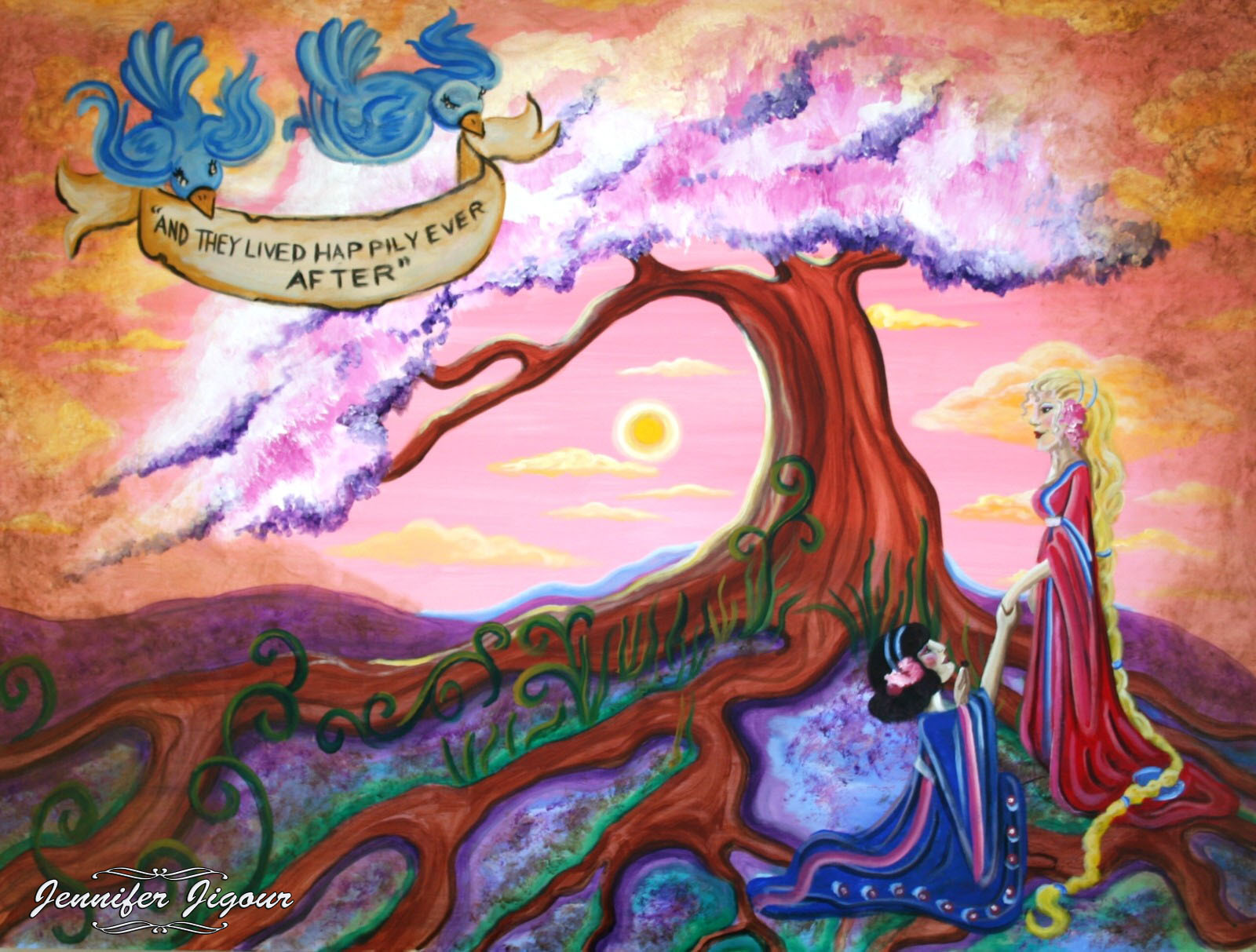 1600x1213 Acrylic Amp Oil Painting Fairy Tales And Marriage Equality - Equality Painting