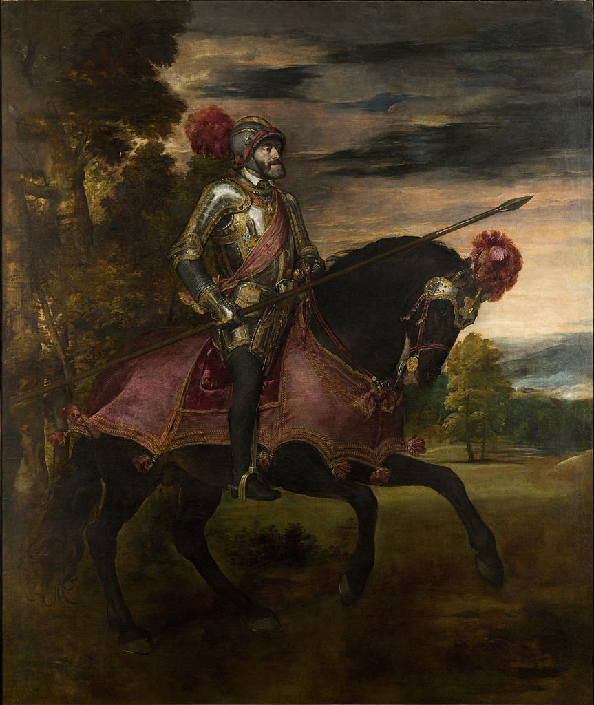 863x1024 Equestrian Portrait Of Charles V - Equestrian Painting
