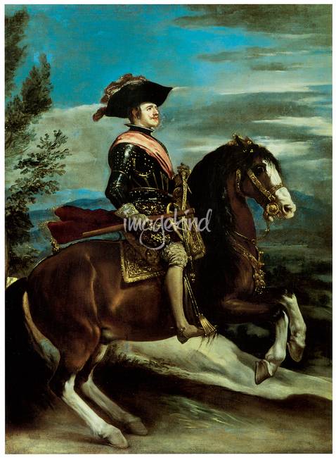 478x650 Equestrian Portrait Of King Philip Iv Of Spain By Artloversonline - Equestrian Painting