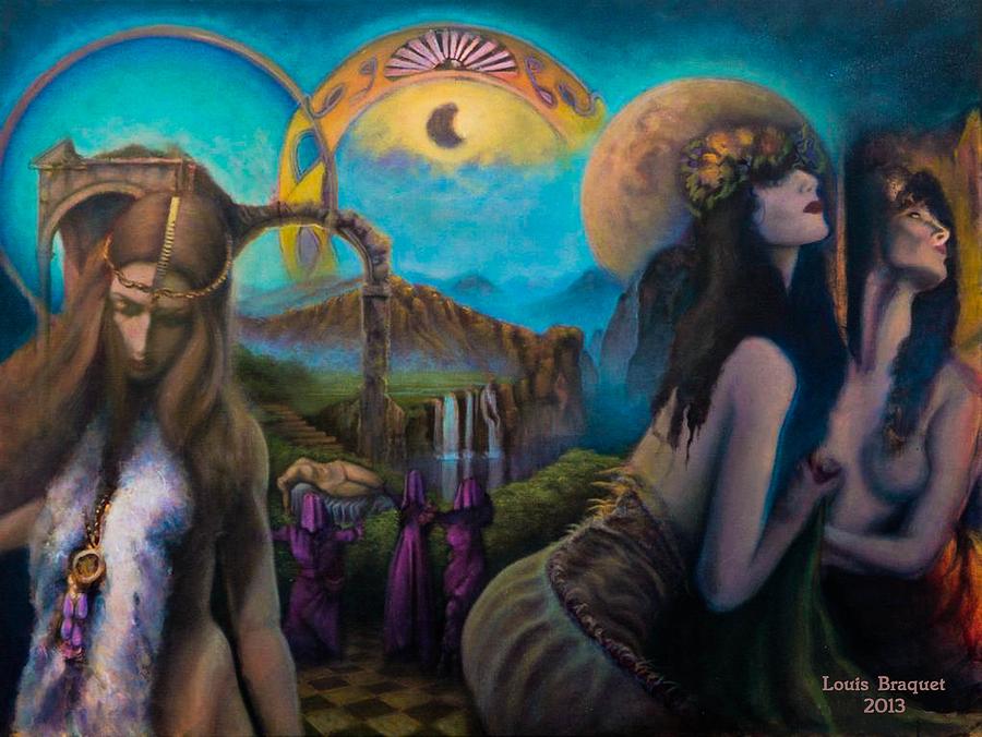 900x676 Equinox Painting By Louis Braquet - Equinox Painting