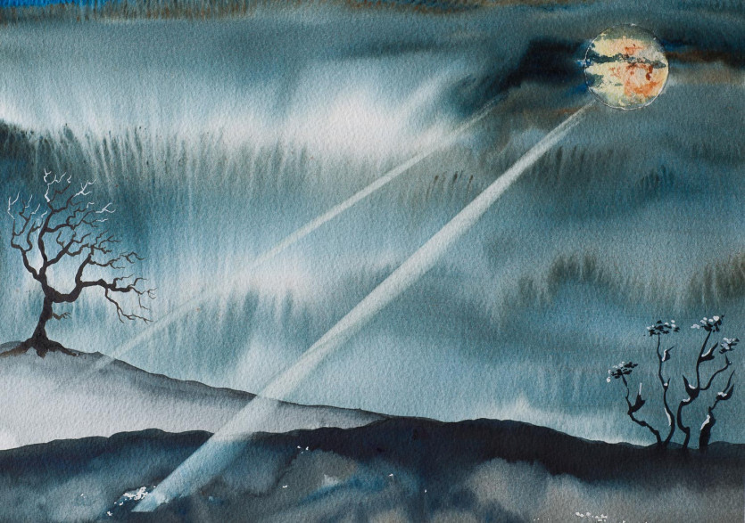 835x587 Enchanting Painting Effects With The Magic Watercolour Sponge - Eraser Painting