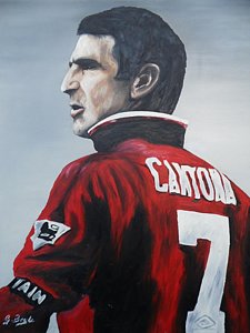 225x300 Eric Cantona Painting By Gary Boyle - Eric Cantona Painting