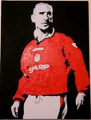 297x394 Eric Cantona Painting By Neil Roberts - Eric Cantona Painting