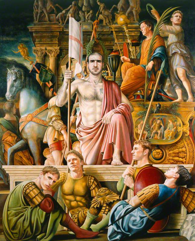 647x800 Eric Cantona Bigger Than Jesus Art Uk - Eric Cantona Painting