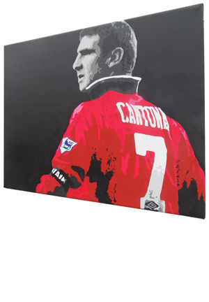 300x432 Milkyone Creative Eric Cantona Manchester United Fc - Eric Cantona Painting