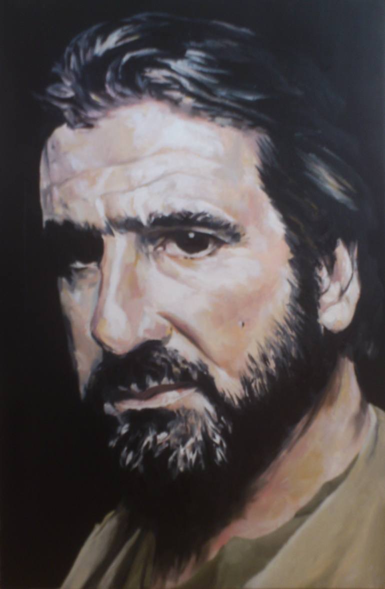 770x1177 Saatchi Art Eric Cantona Painting By David Hardy - Eric Cantona Painting