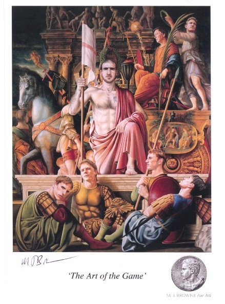 439x591 The Art Of The Game - Eric Cantona Painting